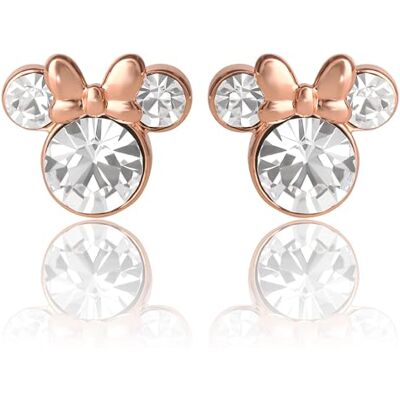 Disney Minnie Mouse Orecchini a perno in cristallo placcato argento (più colori disponibili) Disney Minnie Mouse Orecchini a perno in cristallo placcato argento (più colori disponibili)