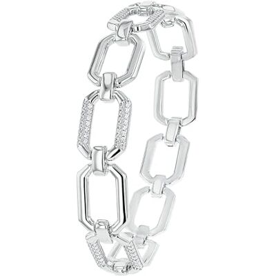 Joop! Bracciale da donna in argento Sterling 925, con zirconi sintetici, 17+2 cm, bianco, in confezione regalo, , Piazza Joop! Bracciale da donna in argento Sterling 925, con zirconi sintetici, 17+2 cm, bianco, in confezione regalo, , Piazza