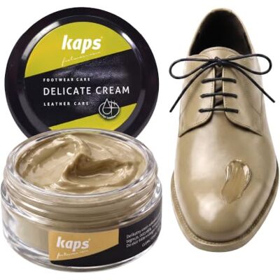 Kaps Lucido in crema per scarpe 50ml, Delicate Cura intensiva e nutrimento per pelle, 70 colori Kaps Lucido in crema per scarpe 50ml, Delicate Cura intensiva e nutrimento per pelle, 70 colori