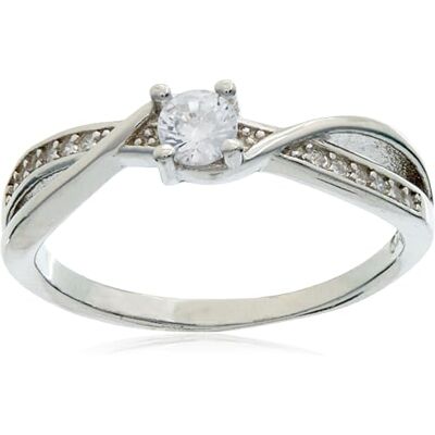 Brilio Silver Anello Charming Silver Engagement Ring RI049W Circuit: 52 mm Marca Brilio Silver Anello Charming Silver Engagement Ring RI049W Circuit: 52 mm Marca
