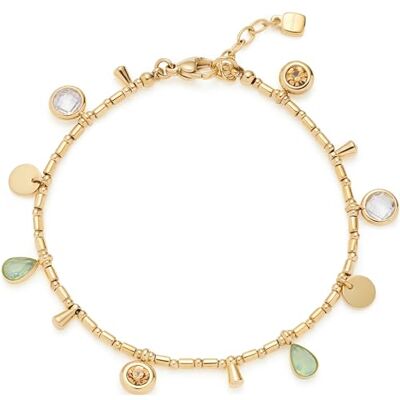 JEWELS BY LEONARDO Leonardo Jewels Bracciale Ella, bracciale in acciaio inox, con perle a cilindro dorate, lunghezza 18-20 cm, gioielli da donna, , Eine Grösse, Acciaio inossidabile, Nessuna pietra preziosa JEWELS BY LEONARDO Leonardo Jewels Bracciale Ella, bracciale in acciaio inox, con perle a cilindro dorate, lunghezza 18-20 cm, gioielli da donna, , Eine Grösse, Acciaio inossidabile, Nessuna pietra preziosa
