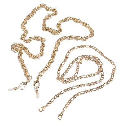 Urban Classics Unisex Multifuntional Metalchain 2-Pack gold, one size Urban Classics Unisex Multifuntional Metalchain 2-Pack gold, one size