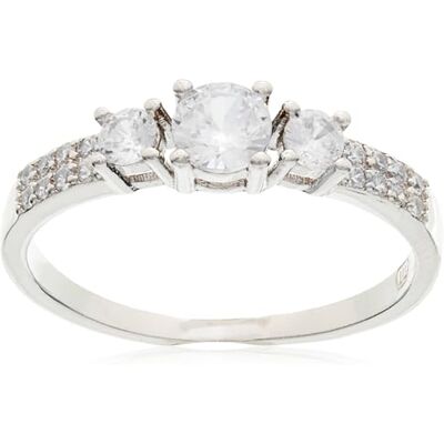 Beneto Anello Silver Ring with Crystals AGG197 Circuito: 60 mm Marca, Estándar, Metallo Non prezioso, Nessuna Pietra preziosa Beneto Anello Silver Ring with Crystals AGG197 Circuito: 60 mm Marca, Estándar, Metallo Non prezioso, Nessuna Pietra preziosa