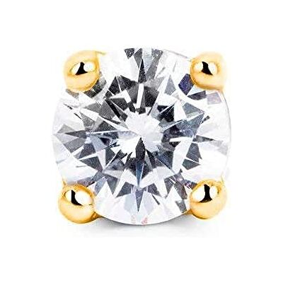 SINGULARU Orecchino Singolo Mini Spark Oro Orecchino in Argento Sterling 925 con Finitura Placcata in Oro 18kt O in Rodio Chiusura Dado a Pressione Orecchino Singolo Gioielli da Donna SINGULARU Orecchino Singolo Mini Spark Oro Orecchino in Argento Sterling 925 con Finitura Placcata in Oro 18kt O in Rodio Chiusura Dado a Pressione Orecchino Singolo Gioielli da Donna