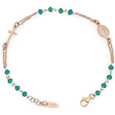 Amen. Bracciale Rosario AG925 Cristallo Verdi Collection, argento Sterling, cristallo, Argento sterling, Cristallo Amen. Bracciale Rosario AG925 Cristallo Verdi Collection, argento Sterling, cristallo, Argento sterling, Cristallo