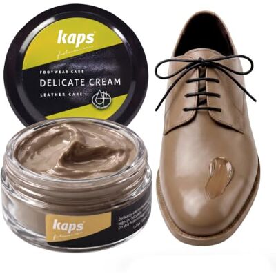 Kaps Lucido in crema per scarpe 50ml, Delicate Cura intensiva e nutrimento per pelle, 70 colori Kaps Lucido in crema per scarpe 50ml, Delicate Cura intensiva e nutrimento per pelle, 70 colori