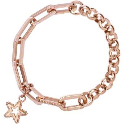 iXXXi Connect Bracciale composito Benthe Rose Gold 19cm, 19cm, Acciaio inossidabile, Nessuna pietra preziosa iXXXi Connect Bracciale composito Benthe Rose Gold 19cm, 19cm, Acciaio inossidabile, Nessuna pietra preziosa