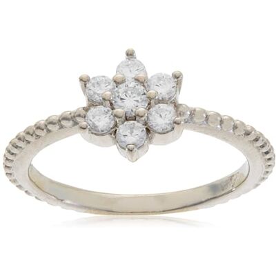 Beneto Anello Silver Ring with Flower AGG211 Circuito: 54 mm Marca, Estándar, Metallo Non prezioso, Nessuna Pietra preziosa Beneto Anello Silver Ring with Flower AGG211 Circuito: 54 mm Marca, Estándar, Metallo Non prezioso, Nessuna Pietra preziosa