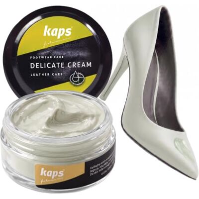 Kaps Lucido in crema per scarpe 50ml, Delicate Cura intensiva e nutrimento per pelle, 70 colori Kaps Lucido in crema per scarpe 50ml, Delicate Cura intensiva e nutrimento per pelle, 70 colori