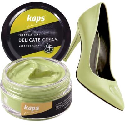 Kaps Lucido in crema per scarpe 50ml, Delicate Cura intensiva e nutrimento per pelle, 70 colori Kaps Lucido in crema per scarpe 50ml, Delicate Cura intensiva e nutrimento per pelle, 70 colori