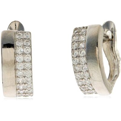 Beneto Orecchini Timeless Silver Earrings with Zircons AGUC1448 Marca, Estándar, Metallo Non prezioso, Nessuna Pietra preziosa Beneto Orecchini Timeless Silver Earrings with Zircons AGUC1448 Marca, Estándar, Metallo Non prezioso, Nessuna Pietra preziosa