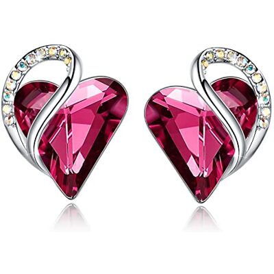 Leafael Orecchini Cuore Infinito Donna con Pietre di Nascita Collezione orecchini Cuore Infinito con cristalli colorati; regalo donna per compleanno, Natale o Festa della Mamma Leafael Orecchini Cuore Infinito Donna con Pietre di Nascita Collezione orecchini Cuore Infinito con cristalli colorati; regalo donna per compleanno, Natale o Festa della Mamma