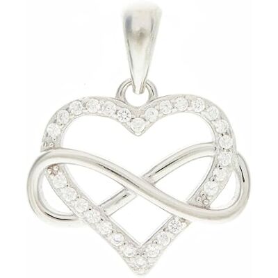 Beneto Ornamento Romantic Silver Pendant with Zircons Infinite Love AGH542L Marca Beneto Ornamento Romantic Silver Pendant with Zircons Infinite Love AGH542L Marca