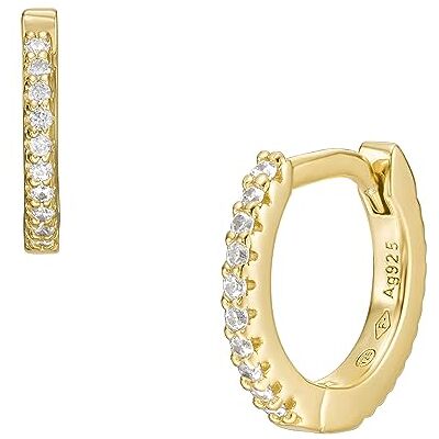Fossil Women's Brass or sterling silver with hoop closure Earrings Fossil Women's Brass or sterling silver with hoop closure Earrings