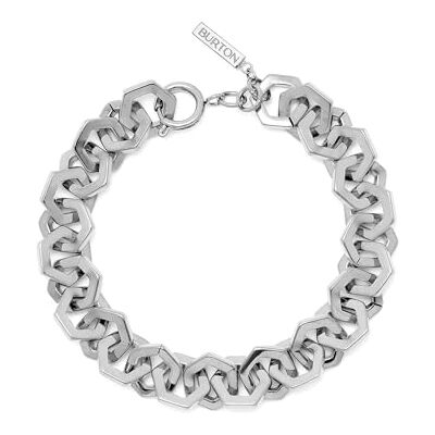 Burton Braccialetto e Collana a catena da donna Collezione HONEYCOMB LINK in Acciaio Inossidabile, Bracelet Burton Braccialetto e Collana a catena da donna Collezione HONEYCOMB LINK in Acciaio Inossidabile, Bracelet