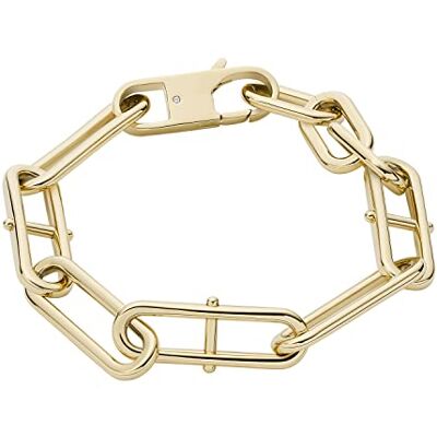 Fossil Bracciale a catena da donna in acciaio inossidabile con chiusura a moschettone Fossil Bracciale a catena da donna in acciaio inossidabile con chiusura a moschettone