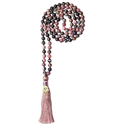 COAI Mala 108 Perle Annodate a Mano una ad Una in Pietre Naturali con Nappa COAI Mala 108 Perle Annodate a Mano una ad Una in Pietre Naturali con Nappa