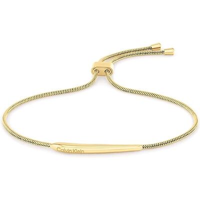 Calvin Klein Braccialetto a catena da donna Collezione ELONGATED DROPS in Acciaio Inossidabile, Oro (Gold) Calvin Klein Braccialetto a catena da donna Collezione ELONGATED DROPS in Acciaio Inossidabile, Oro (Gold)