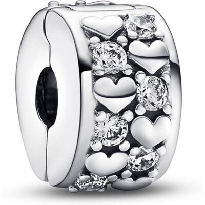 PANDORA Moments Charm cuori in argento sterling PANDORA Moments Charm cuori in argento sterling