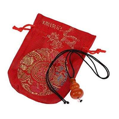 lachineuse Collana Feng Shui Borraccia Wu Lou – Realizzata in Agata Arancione – Pochette in Raso in Omaggio lachineuse Collana Feng Shui Borraccia Wu Lou – Realizzata in Agata Arancione – Pochette in Raso in Omaggio
