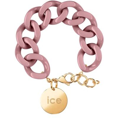 ICE Jewellery Chain Bracelet Fall Rose Bracciale in Maglia Rosa XL da Donna con Medaglia d'Oro () ICE Jewellery Chain Bracelet Fall Rose Bracciale in Maglia Rosa XL da Donna con Medaglia d'Oro ()