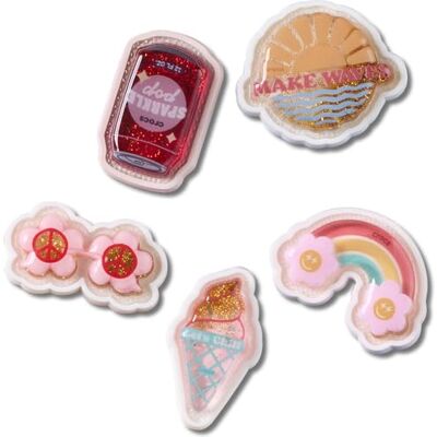 Crocs Jibbitz Charms, Squish Filled Summer 5 Pack Crocs Jibbitz Charms, Squish Filled Summer 5 Pack