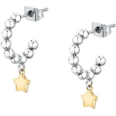 Morellato Orecchini Donna in Acciaio con Stella, Perle, Collezione TALISMANI, Regalo Amica SAIX28 Morellato Orecchini Donna in Acciaio con Stella, Perle, Collezione TALISMANI, Regalo Amica SAIX28