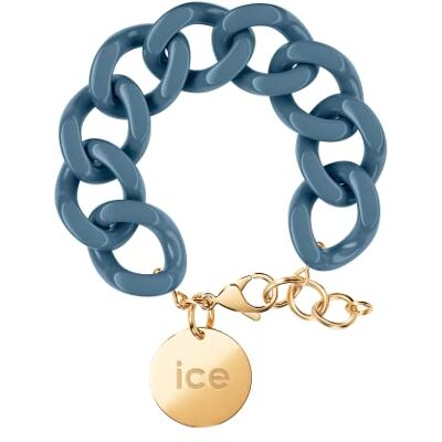 ICE Jewellery Chain Bracelet Blue Horizon Gold Bracciale in Maglia Blu XL da Donna con Medaglia d'Oro () ICE Jewellery Chain Bracelet Blue Horizon Gold Bracciale in Maglia Blu XL da Donna con Medaglia d'Oro ()