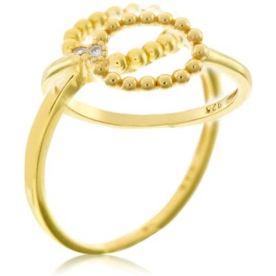 Brilio Silver Anello Modern Gold-Plated Ring with Clear Zircone RI009Y Circuit: 50 mm Marca, Estándar, Metallo Non prezioso, Nessuna Pietra preziosa Brilio Silver Anello Modern Gold-Plated Ring with Clear Zircone RI009Y Circuit: 50 mm Marca, Estándar, Metallo Non prezioso, Nessuna Pietra preziosa