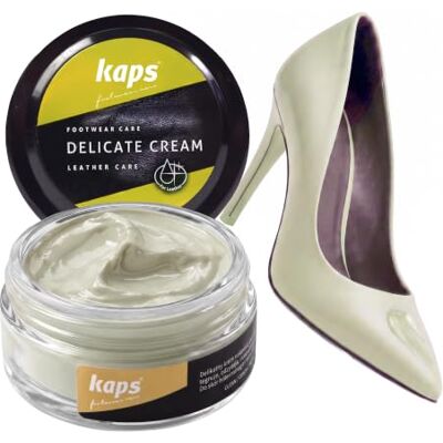 Kaps Lucido in crema per scarpe 50ml, Delicate Cura intensiva e nutrimento per pelle, 70 colori Kaps Lucido in crema per scarpe 50ml, Delicate Cura intensiva e nutrimento per pelle, 70 colori