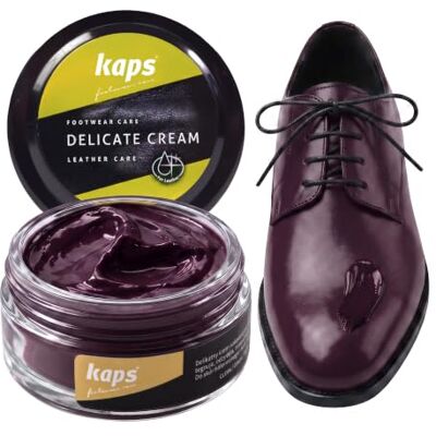 Kaps Lucido in crema per scarpe 50ml, Delicate Cura intensiva e nutrimento per pelle, 70 colori Kaps Lucido in crema per scarpe 50ml, Delicate Cura intensiva e nutrimento per pelle, 70 colori