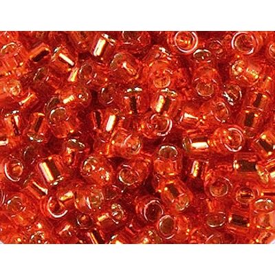 TOHO Perline giapponesi cilindro Treasure argento rosso 1,8mm.11/0 100gr. TOHO Perline giapponesi cilindro Treasure argento rosso 1,8mm.11/0 100gr.