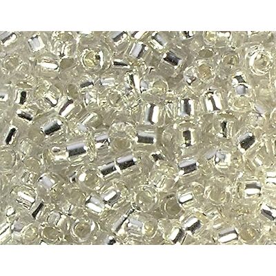 TOHO Perline giapponesi cilindro Treasure argento bianco 1,8mm.11/0 100gr. TOHO Perline giapponesi cilindro Treasure argento bianco 1,8mm.11/0 100gr.