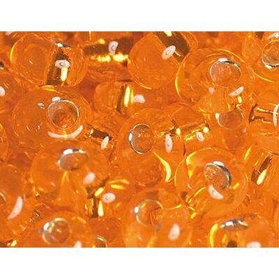 TOHO Perline giapponesi magatama argento arancione 3mm. 100 g. TOHO Perline giapponesi magatama argento arancione 3mm. 100 g.