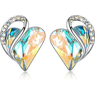 Leafael Orecchini Cuore Infinito Donna con Pietre di Nascita Collezione orecchini Cuore Infinito con cristalli colorati; regalo donna per compleanno, Natale o Festa della Mamma Leafael Orecchini Cuore Infinito Donna con Pietre di Nascita Collezione orecchini Cuore Infinito con cristalli colorati; regalo donna per compleanno, Natale o Festa della Mamma