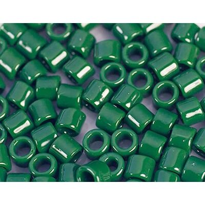 TOHO Perline giapponesi cilindro Treasure opaco verde scuro 3,3mm.8/0 100gr. TOHO Perline giapponesi cilindro Treasure opaco verde scuro 3,3mm.8/0 100gr.