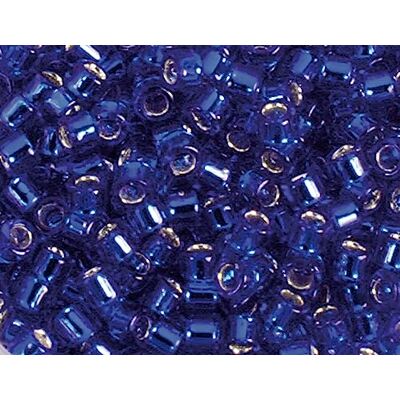 TOHO Perline giapponesi cilindro Treasure argento blu navy 1,8mm.11/0 100gr. TOHO Perline giapponesi cilindro Treasure argento blu navy 1,8mm.11/0 100gr.