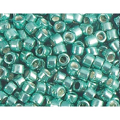 TOHO Perline giapponesi cilindro Treasure zincato verde 3,3mm.8/0 100gr. TOHO Perline giapponesi cilindro Treasure zincato verde 3,3mm.8/0 100gr.