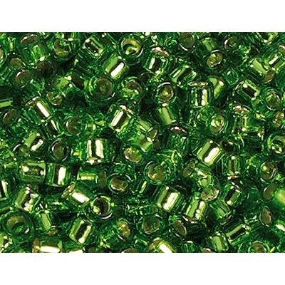 TOHO Perline giapponesi cilindro Treasure argento verde 3,3mm.8/0 100gr. TOHO Perline giapponesi cilindro Treasure argento verde 3,3mm.8/0 100gr.