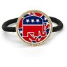 Bestchong America, elefante emblema repubblicano argento metallo capelli cravatta e fascia di gomma copricapo