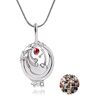 UoYu 21 pz The Vampire Diaries Collana Sticker Set di gioielli Elena Gilbert Apertura Verbena Locket Katherine Collana per i fan Cosplay Costume Jewelry, Zinco, Nessuna pietra preziosa