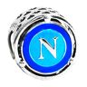 LES FOLIES DI PAOLA GRIECO Charm Napoli Stemma Squadra di Calcio Serie A Scudetto Maradona in argento 925 Les Folies (Modello Pandora)