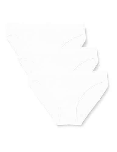 POMPEA Pack 3 Pezzi Slip Vita Bassa Microfibra Bianco