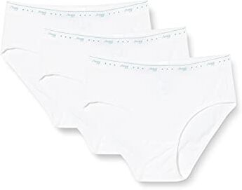 Sloggi 24/7 100 H Midi 3P, Slip Donna, Bianco (White), 6 IT