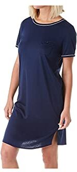 Calida Sweet Dreams Camicia da Notte, Blu (Peacoat Blue 488), 50 (Taglia Produttore: Medium) Donna