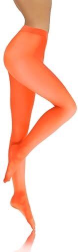 sesto senso Collant Donna Arancia in Microfibra Opaco 40 Den Orange 4 L Arancione brillante