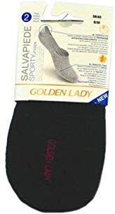 GOLDEN LADY Calza Corta Salvapiede Calzini, Bianco, Taglia 36-40 Donna