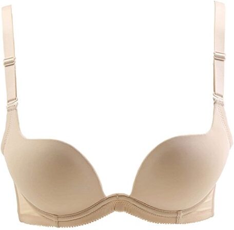 WENJUNneiyi WENJUN Profondo V Raccogliere Reggiseno Semplice Tazza Liscia Stampo Reggiseno Conveniente 3 Colori Opzionali (Colore : Skin Color, Dimensioni : 70A)