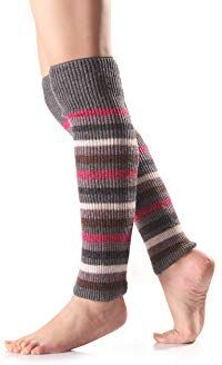 YXSSC Caricamento Del Ginocchio Calzini Tre Paia Di Ginocchio Nuovo Autunno E Inverno Femminile Di Lana A Maglia Calza A Righe Colori Misti Stivali Caldi,Pattern4