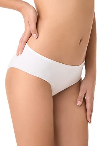 GOLDEN LADY Slip Senza Cuciture in Microfibra, Taglia XL, Bianco